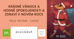 Vánoční přání s dárkem