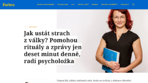 Jak ustát strach z války? Pomohou rituály a zprávy jen deset minut denně, radí psycholožka